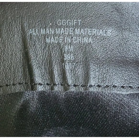 Guess Quilted Platform Heel Shoes Combat Goth Chunky Witchy Boots Black 8 M Y2K - Picture 11 of 11